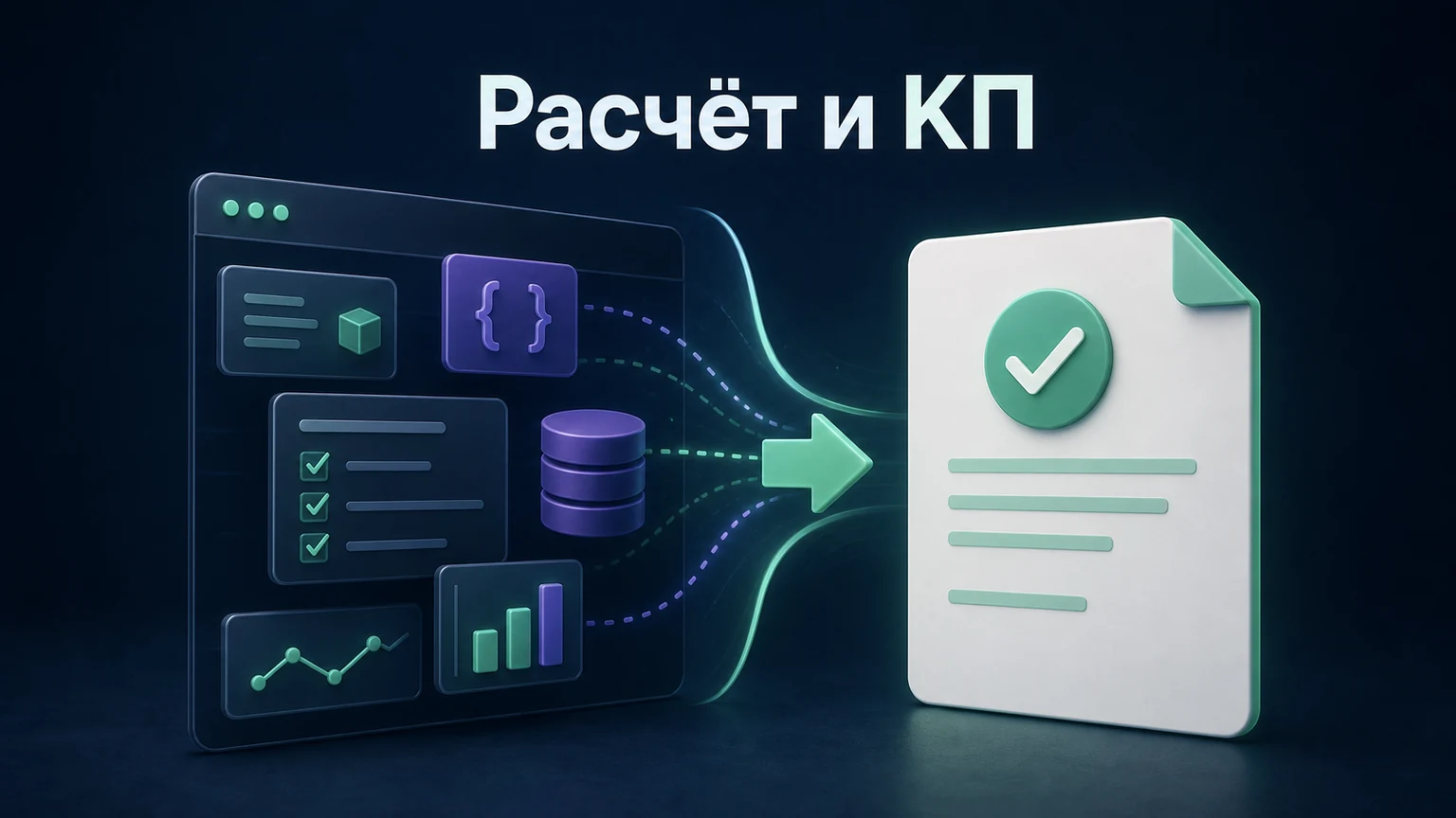 3D-инфографика: внутренние позиции отделены от понятного клиентского документа.