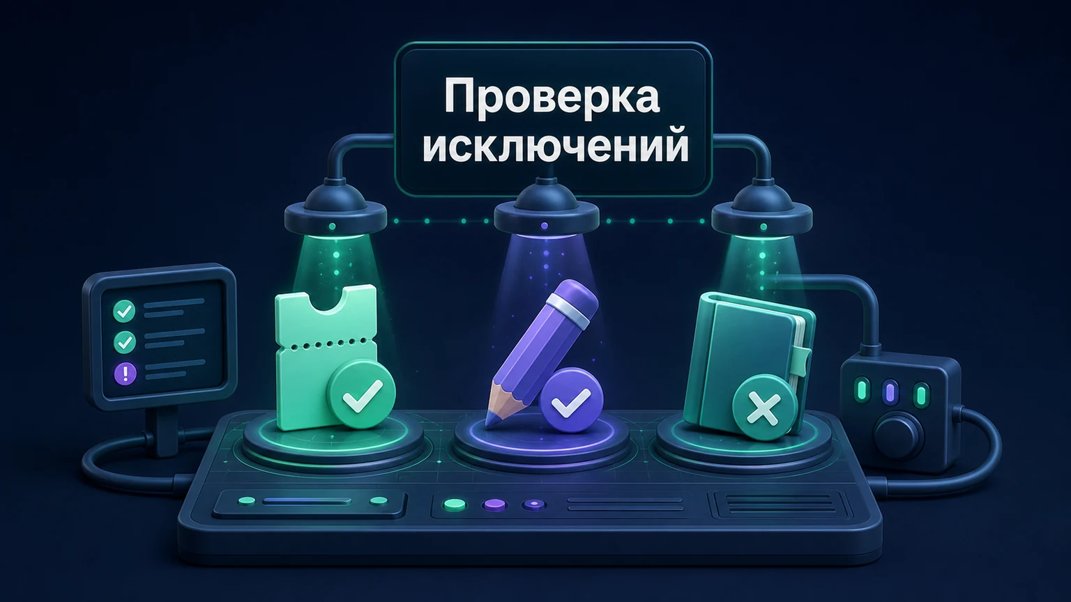 3D-инфографика: пропуск, ручная правка и недоступный справочник проходят испытание.