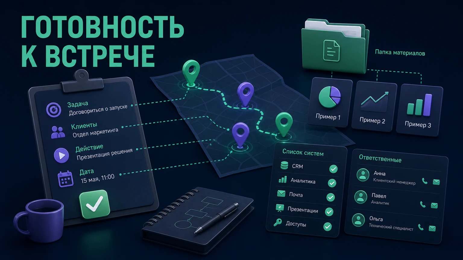 Иллюстрация к разделу «Проверьте готовность к первой встрече»