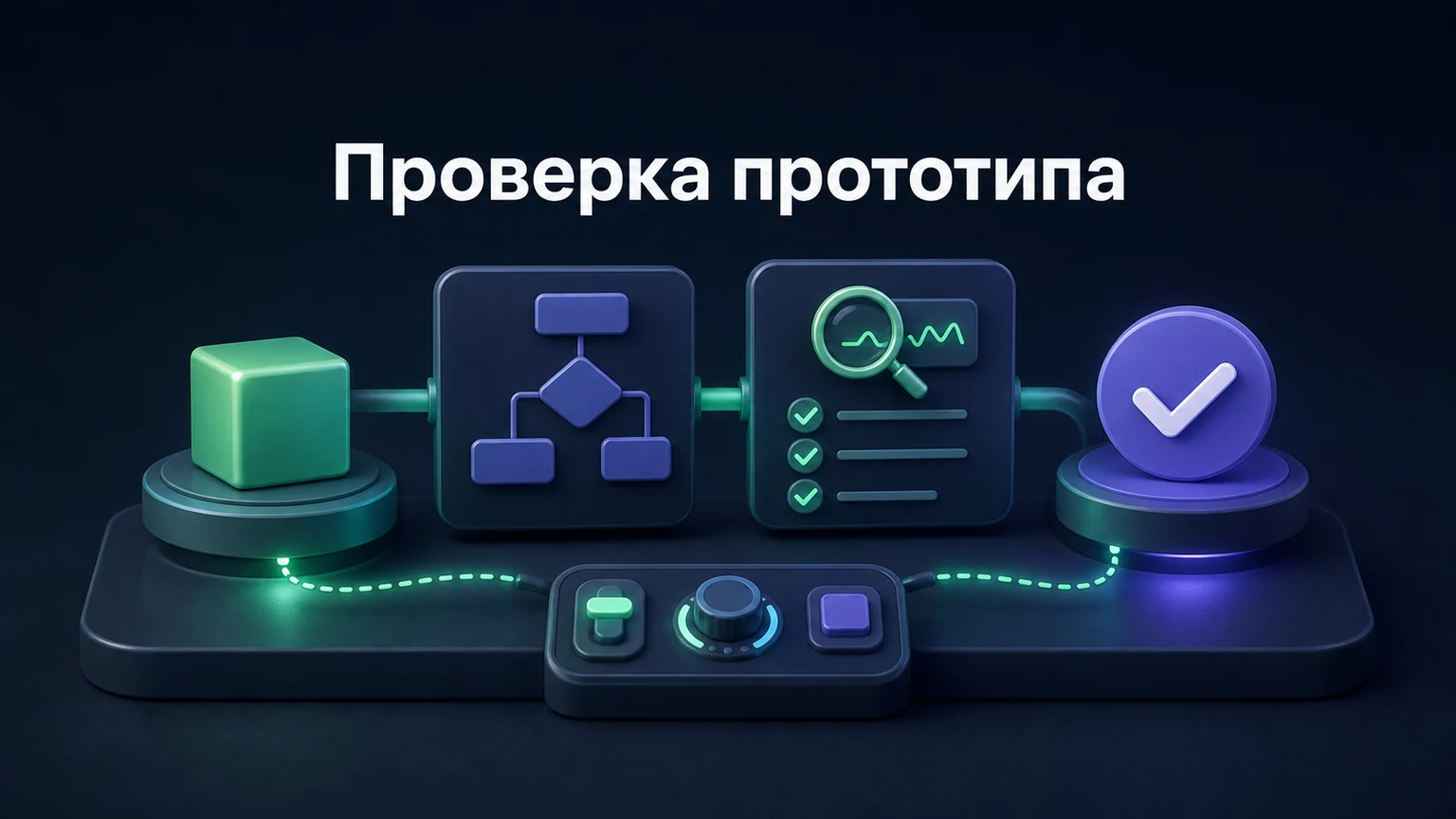 3D-инфографика: доступный, снятый и повторный объект проходят один сценарий.