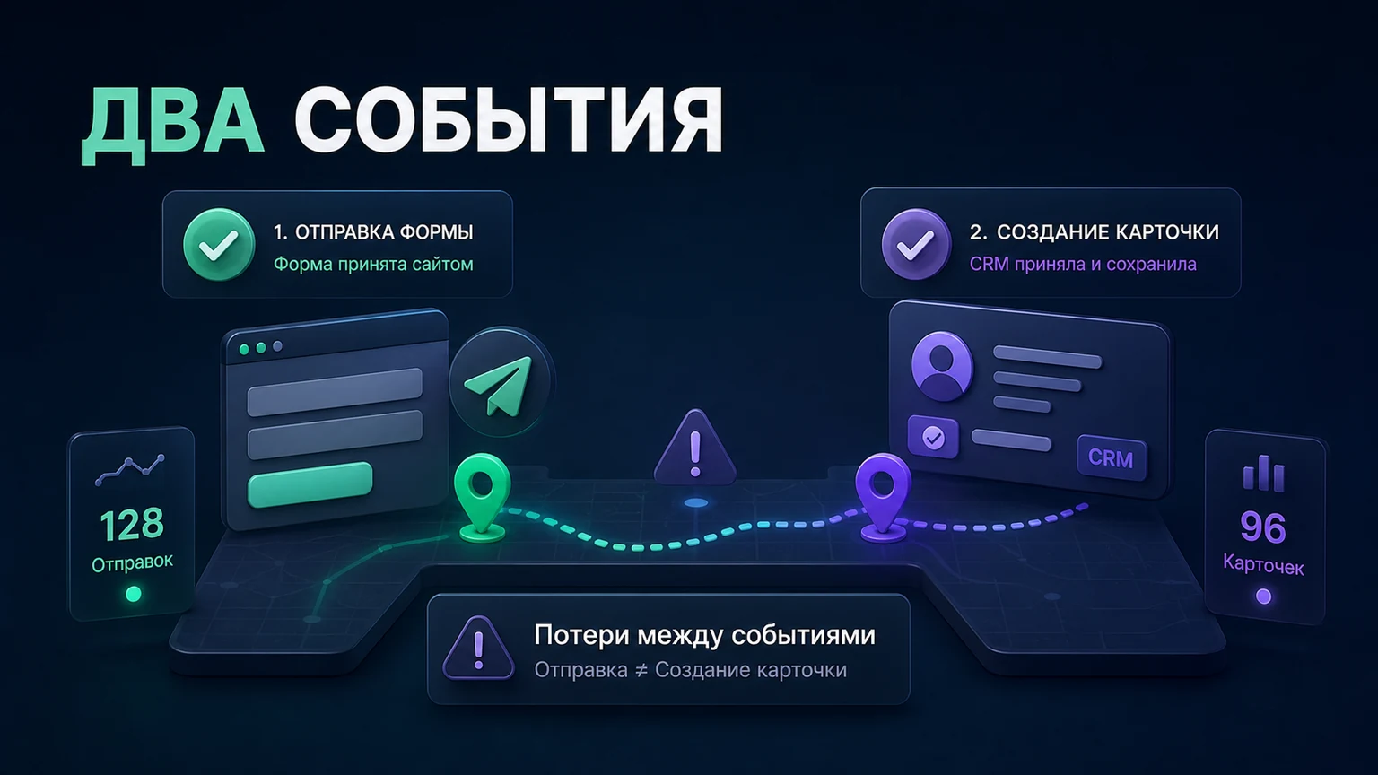 Иллюстрация к разделу «Считайте отправку формы и создание карточки отдельно»