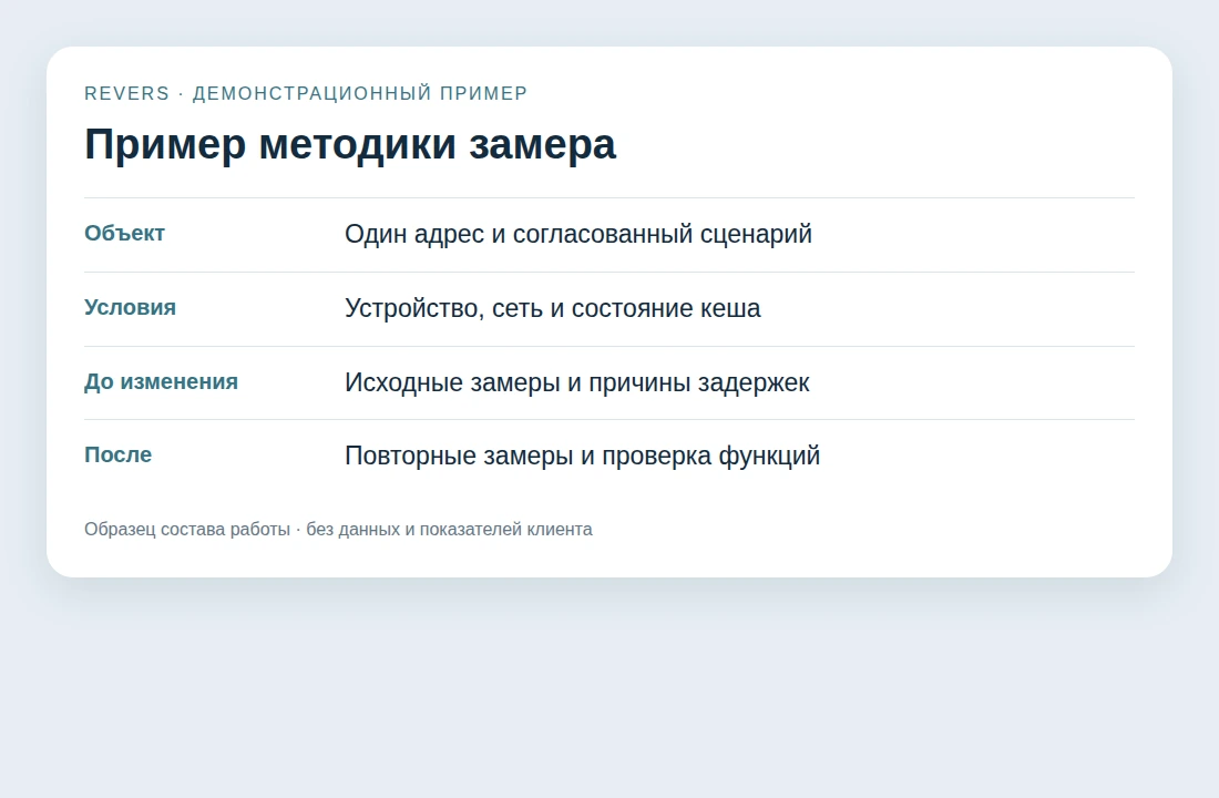 Сравнение в одних условиях