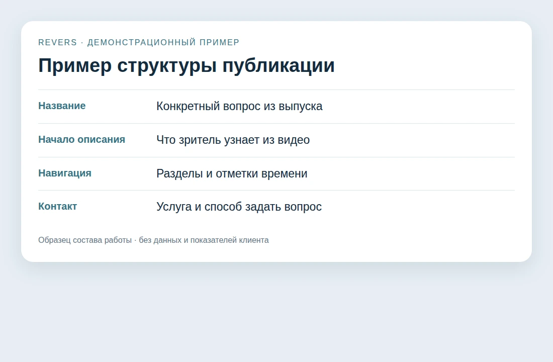 Описание помогает продолжить